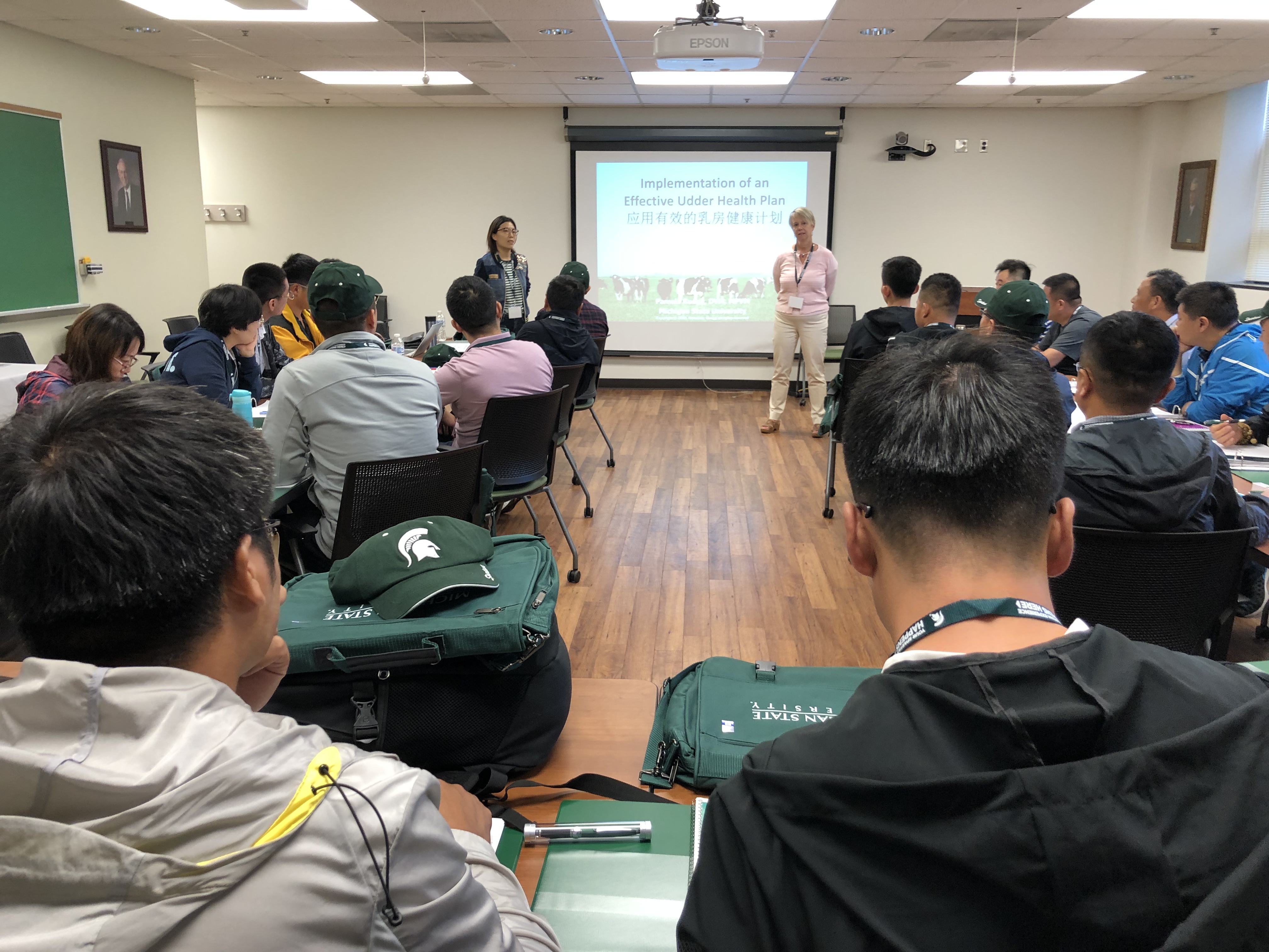 Classroom of students being taught by an ANS instructor