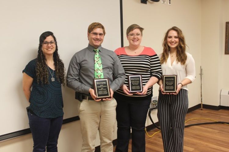 2017 Graduate student award winners.