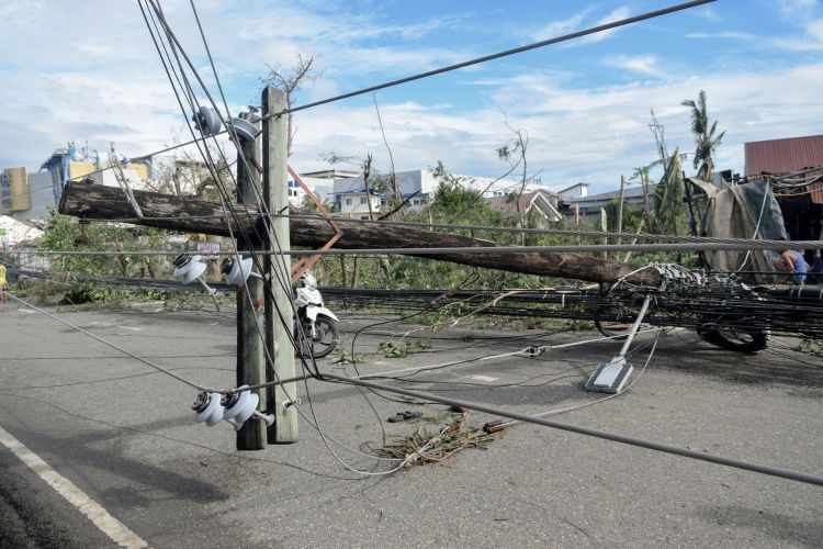 Power lines.