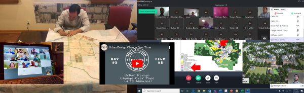 Collection of images from online engagement during the Mullan Area Master Plan Virtual Charrette.