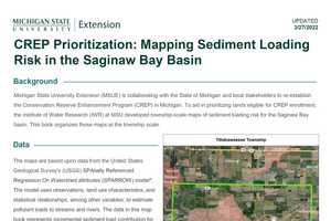 CREP Prioritization: Mapping Sediment Loading Risk in the Saginaw Bay ...