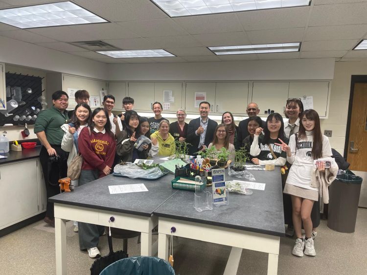 Students from National Chung Hsing University in Taiwan.