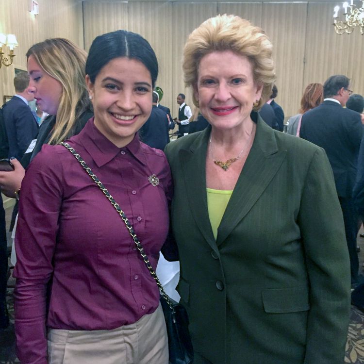 Agribusiness mangement senior Alondra Alvizo was awarded the 2018 CANR Outstanding Student Leader Award.