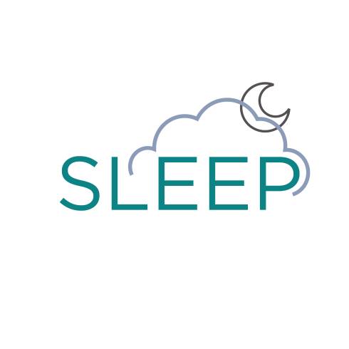 SLEEP program logo, with cloud and moon.