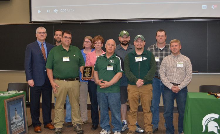 Ron Hendrick and the South Campus Livestock Farms Management Team