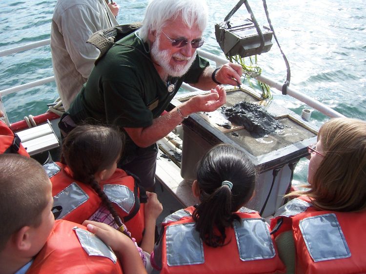 Youth learn about Michigan's marine wildlife.