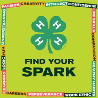 Find your spark with image of 4-H clover.