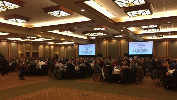 People sitting in a convention