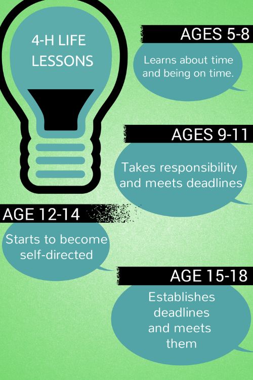 Children and youth develop at different rates. 4-H programs and skill development opportunities work to match a child’s age with their emotional and physical abilities.