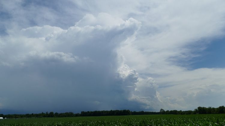 Cloudy, stormy sky.