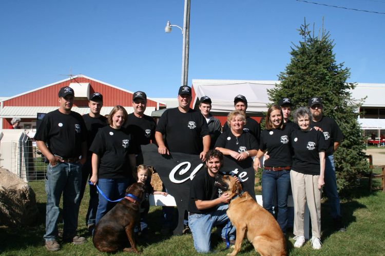 Hank with his family while hosting the Jackson County Farm Fest at Choate's Belly Acres.