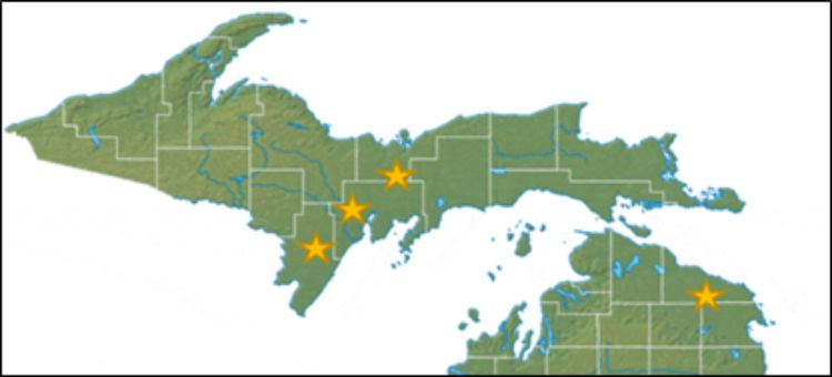 Northern variety trial locations.