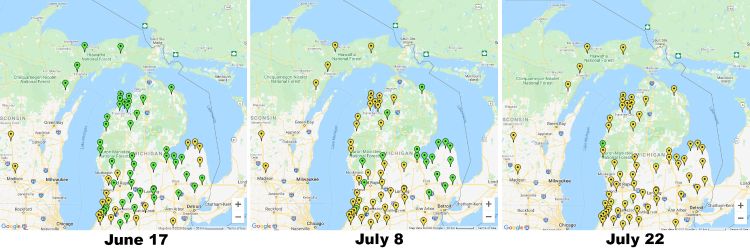 Michigan late blight forecast