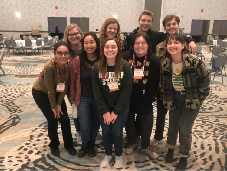 A group of Student Horticulture Students attending the Northern Michigan Small Farm Conference