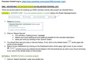 Reporting Volunteer Hours in Volunteer Central - MSU Extension Master ...