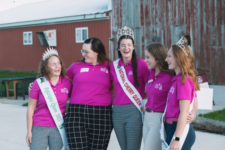 Michigan GROWN, Michigan GREAT Ambassadors: from left, Emma Woller, Cora Okkema, Carmen Beemer, Zoey Zupin and Kassidy Acker. Ambassadors not pictured: Carly Claucherty and Megan Grusczynski.