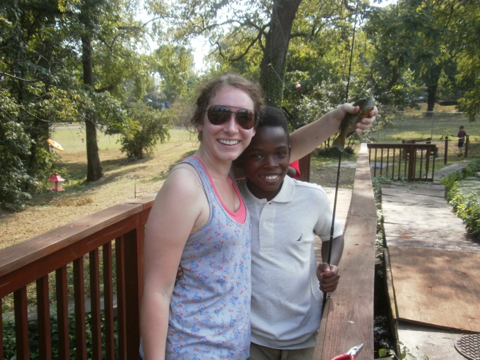 Brooke and Ki fishing