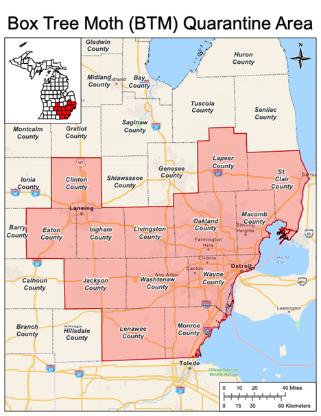BTM quarantine map.