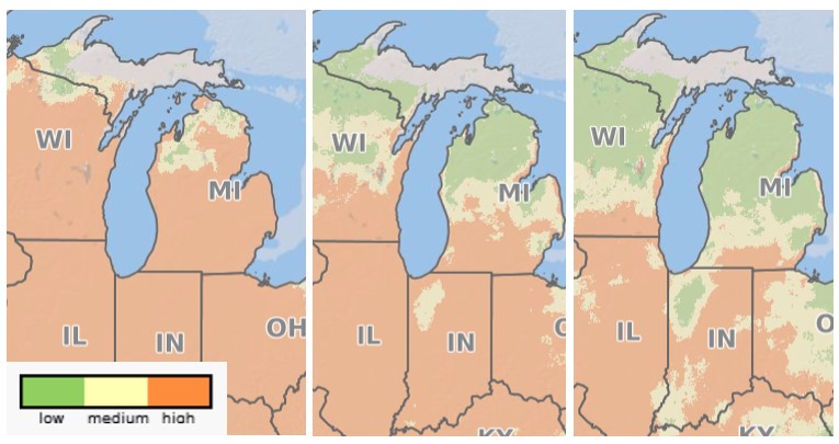 Risk of head scab map