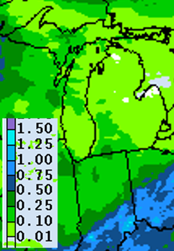 Precipitation forecast for June 3-10.