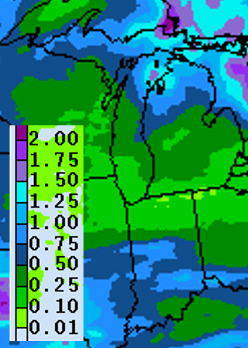 Precipitation forecast for Sept. 2-9.