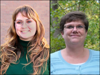 Headshot of Cheyenne Sloan and Christina Curell.