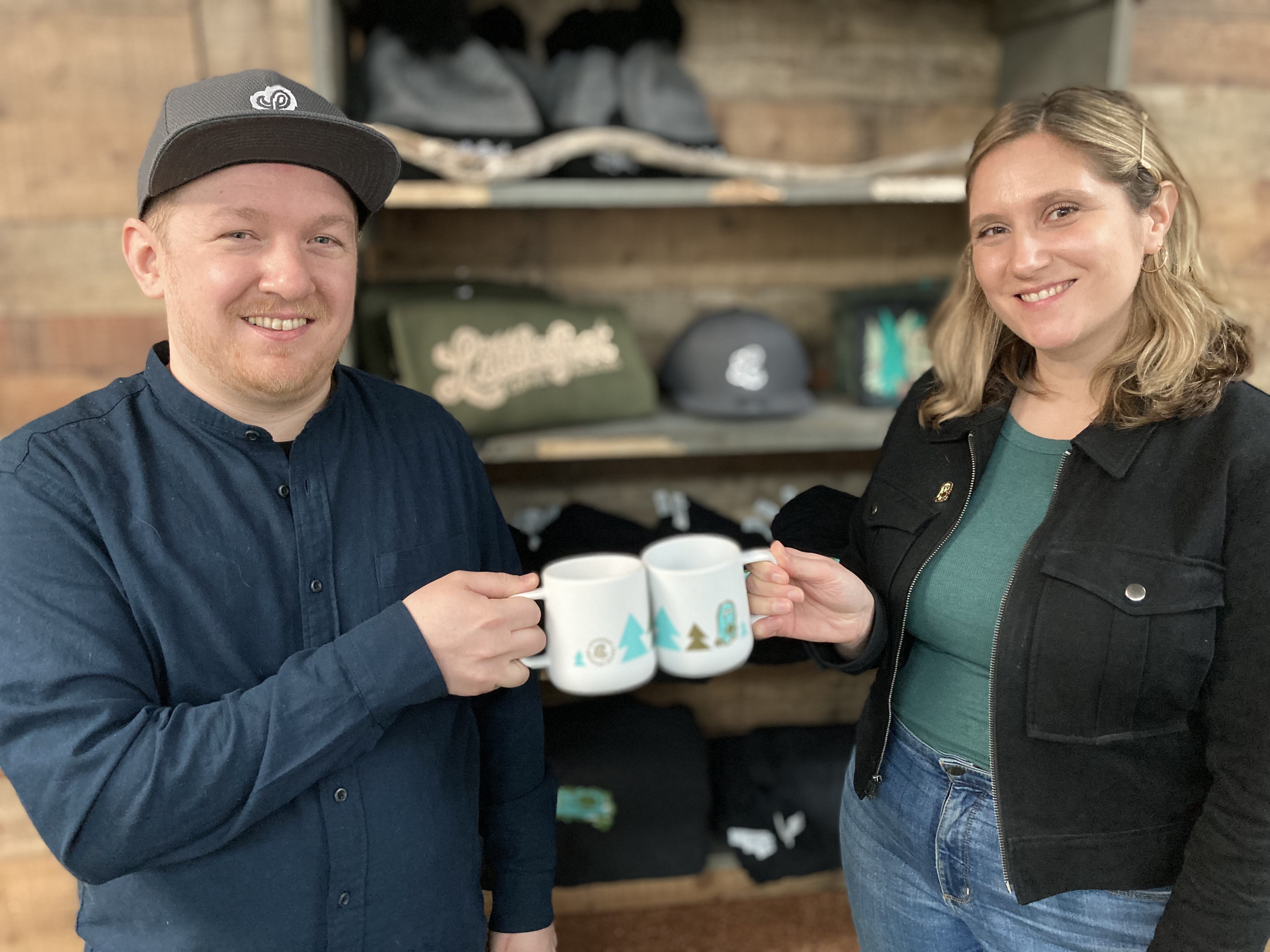 Alex Burbo and Rosie Quasarano, owners of Littlefoot Coffee Roasters.