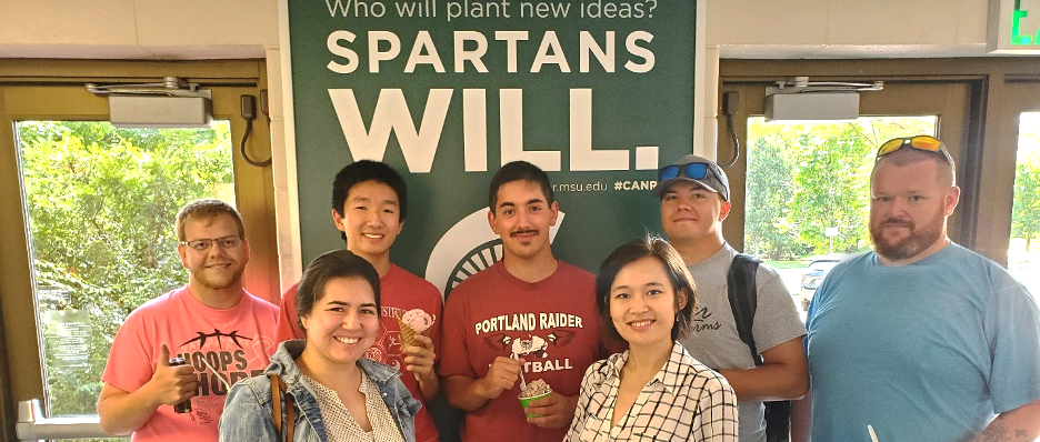 Group at MSU Dairy Store