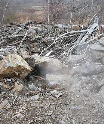Coal mine in Centralia, Pennsylvania