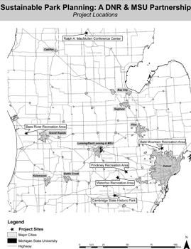 2012 DNR-MSU Partnership Map