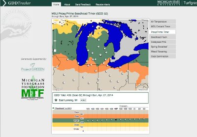 GDD Tracker map